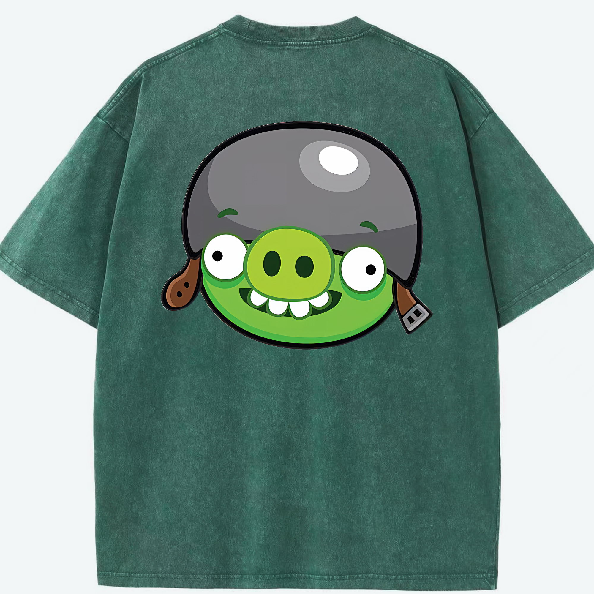 （画像用） Angry Birds アングリーバード 綿100% ヴィンテージ風 半袖Tシャツ（背面プリント）